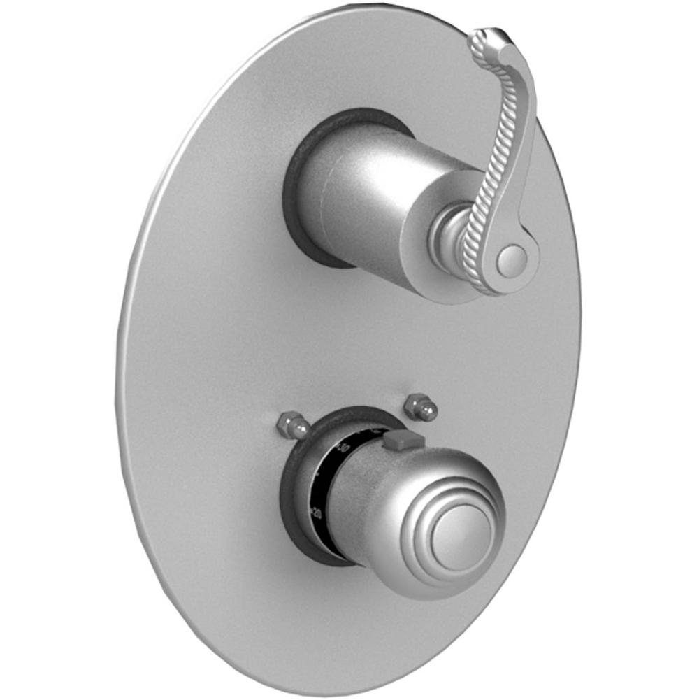 Rubinet T2QETL Three Valve Tub Filler With Diverter, Trim Only