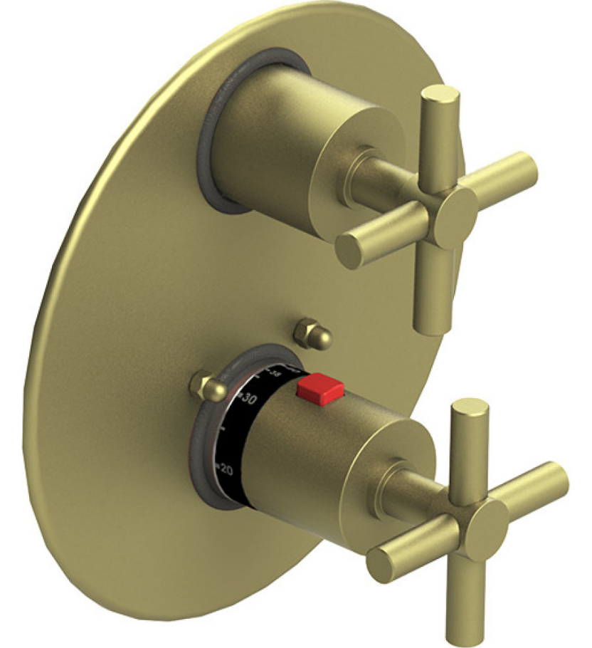 Rubinet T2QGNC Temperature Control Valve With Stop Two Way Diverter With ShutOff Trim Only - Parent