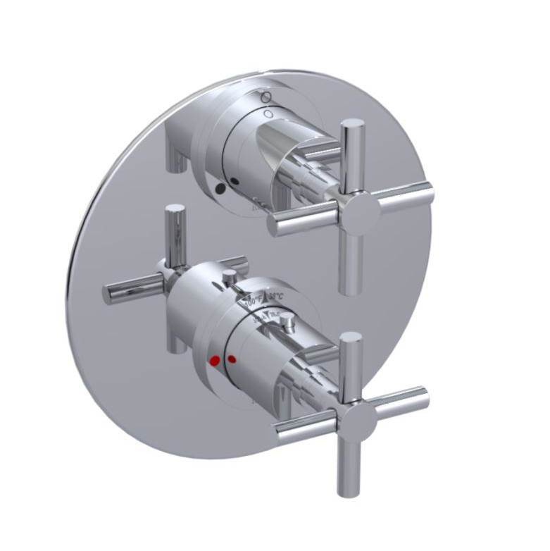 Rubinet T2QGNC Temperature Control Valve With Stop Two Way Diverter With ShutOff Trim Only