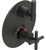 Rubinet T2QGNL Temperature Control Valve With Stop Two Way Diverter With ShutOff Trim Only