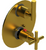 Rubinet T2QGNL Temperature Control Valve With Stop Two Way Diverter With ShutOff Trim Only