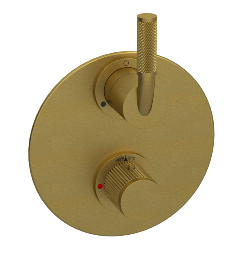 Rubinet T2QHOL Temperature Control Valve With Stop Two Way Diverter With ShutOff, Trim Only - Parent
