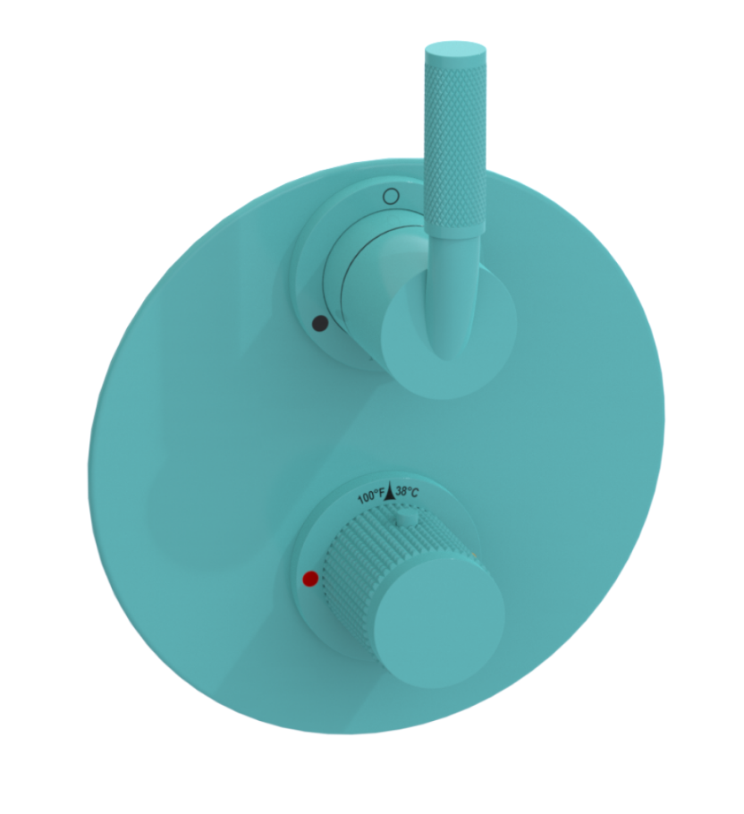 Rubinet T2QHOL Temperature Control Valve With Stop Two Way Diverter With ShutOff, Trim Only