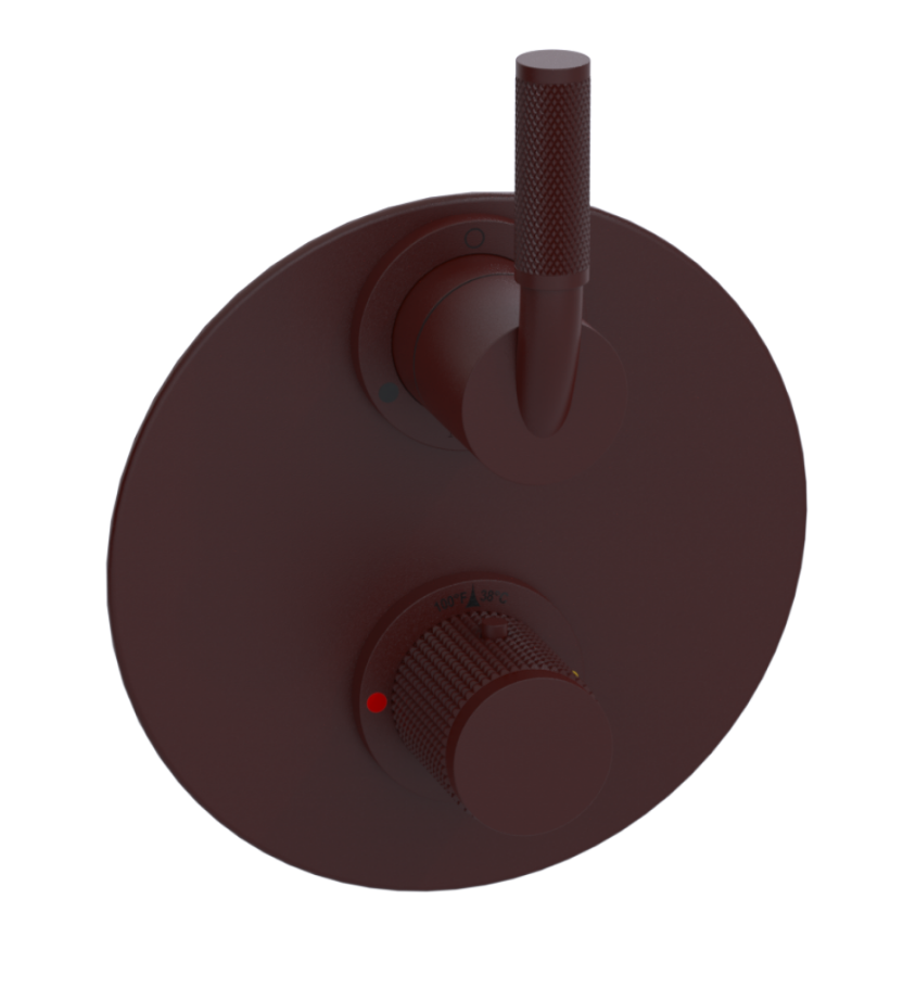Rubinet T2QHOL Temperature Control Valve With Stop Two Way Diverter With ShutOff, Trim Only