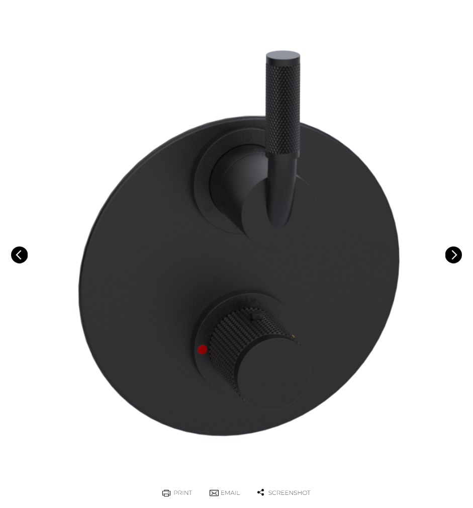 Rubinet T2QHOL Temperature Control Valve With Stop Two Way Diverter With ShutOff, Trim Only