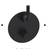 Rubinet T2QHOL Temperature Control Valve With Stop Two Way Diverter With ShutOff, Trim Only
