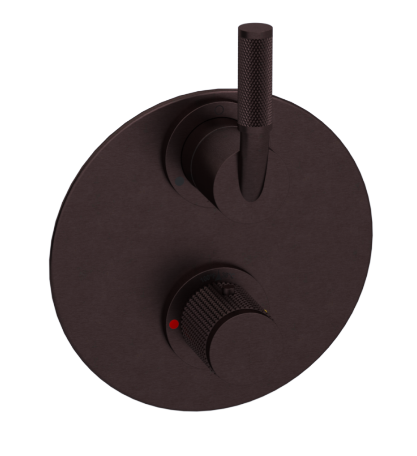 Rubinet T2QHOL Temperature Control Valve With Stop Two Way Diverter With ShutOff, Trim Only