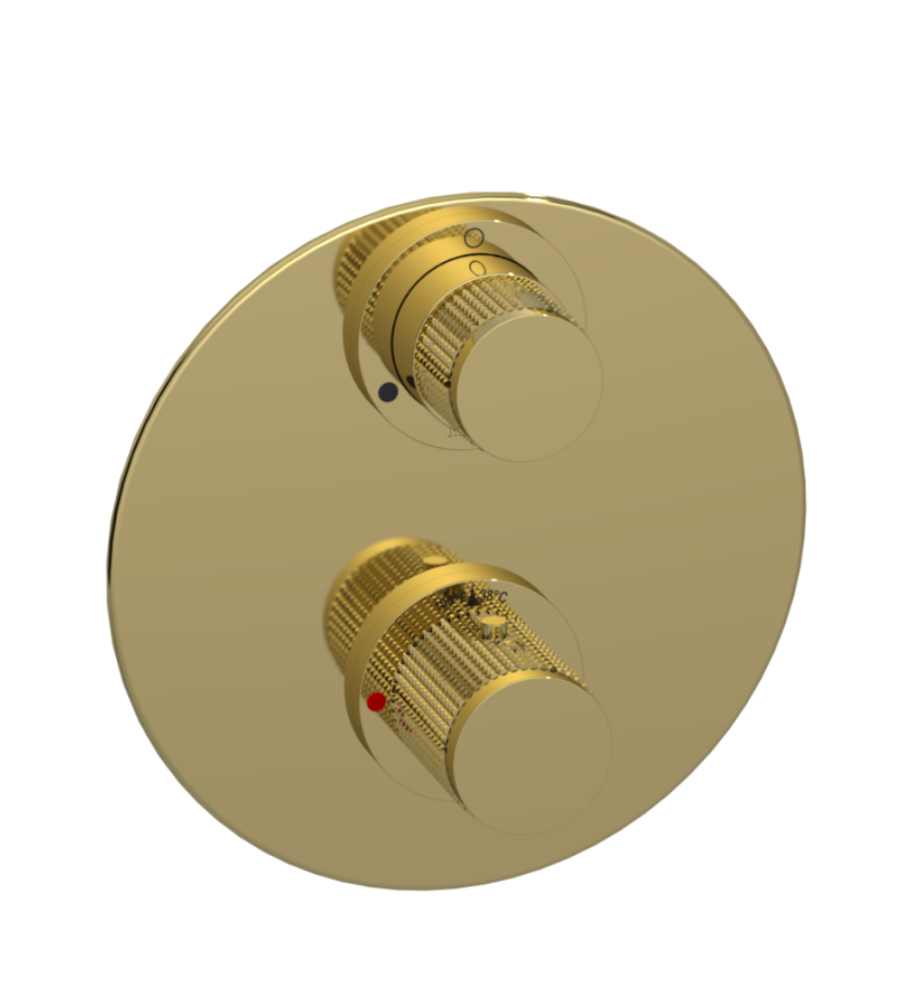Rubinet T2QHOR Temperature Control Valve With Stop Two Way Diverter With ShutOff, Trim Only