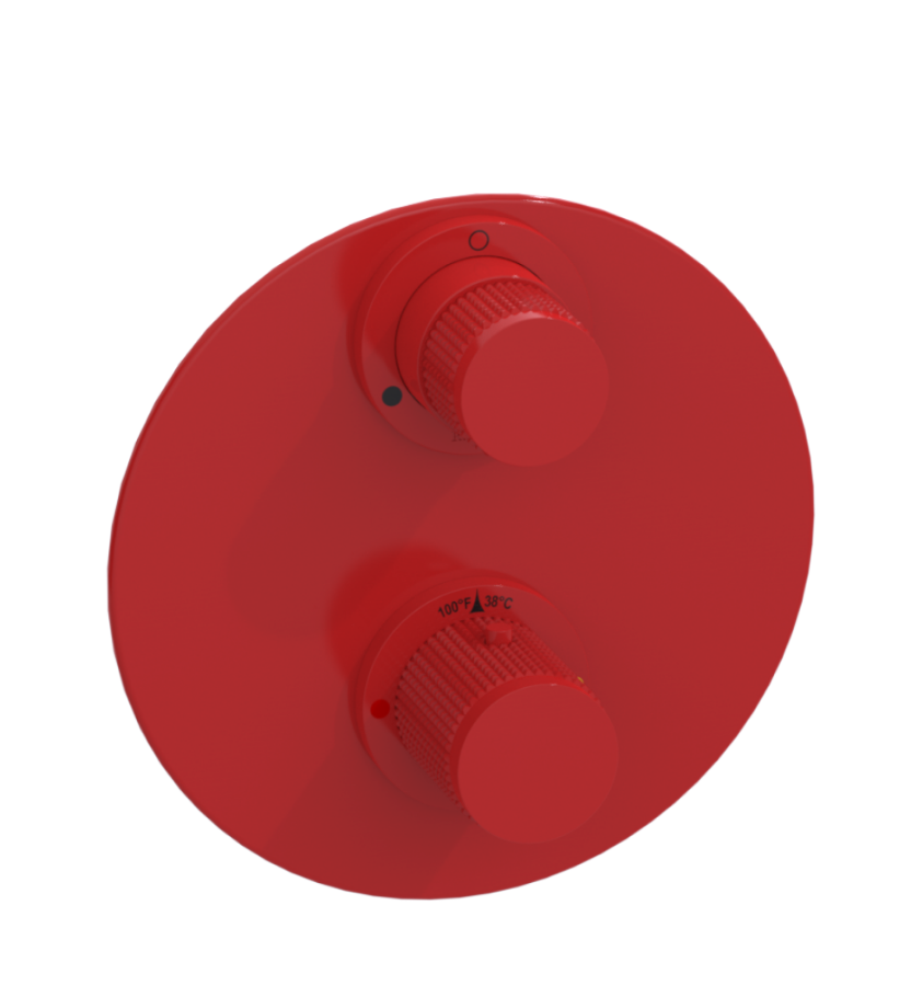 Rubinet T2QHOR Temperature Control Valve With Stop Two Way Diverter With ShutOff, Trim Only