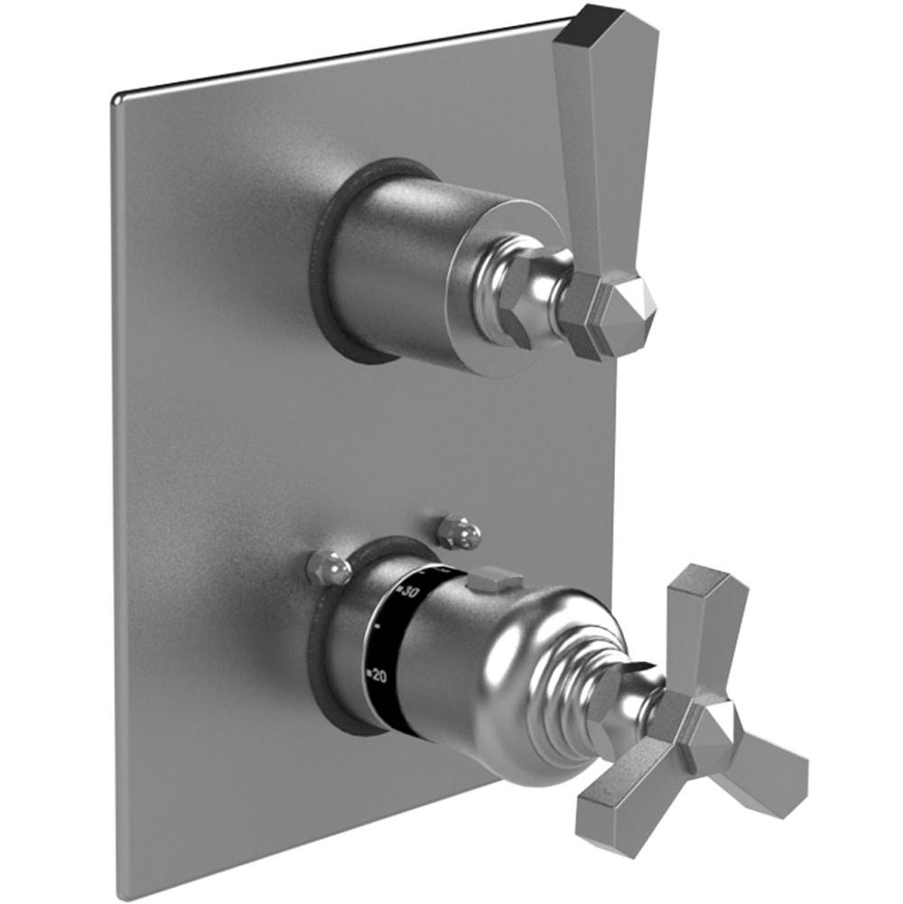 Rubinet T2QHXL Temperature Control Valve With Stop Two Way Diverter With ShutOff Trim Only
