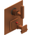Rubinet T2QMQL Temperature Control Valve With Stop Two Way Diverter With ShutOff Trim Only