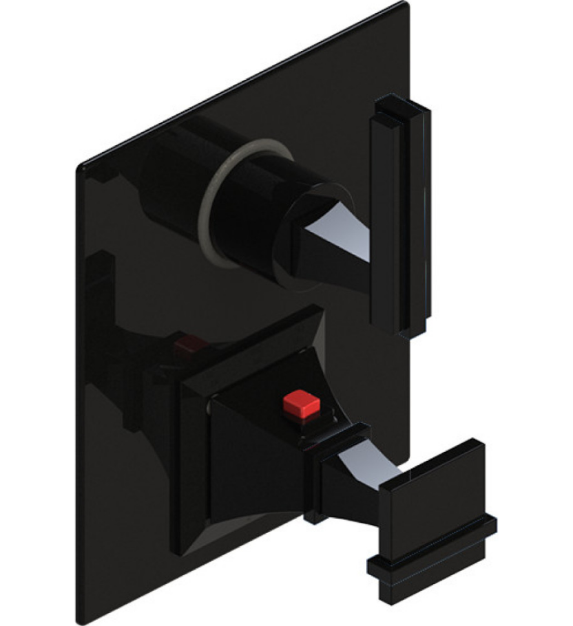 Rubinet T2QMQL Temperature Control Valve With Stop Two Way Diverter With ShutOff Trim Only