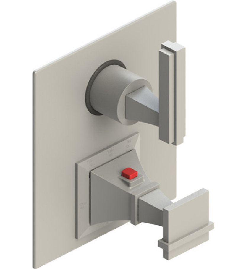 Rubinet T2QMQL Temperature Control Valve With Stop Two Way Diverter With ShutOff Trim Only