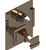 Rubinet T2QMQL Temperature Control Valve With Stop Two Way Diverter With ShutOff Trim Only