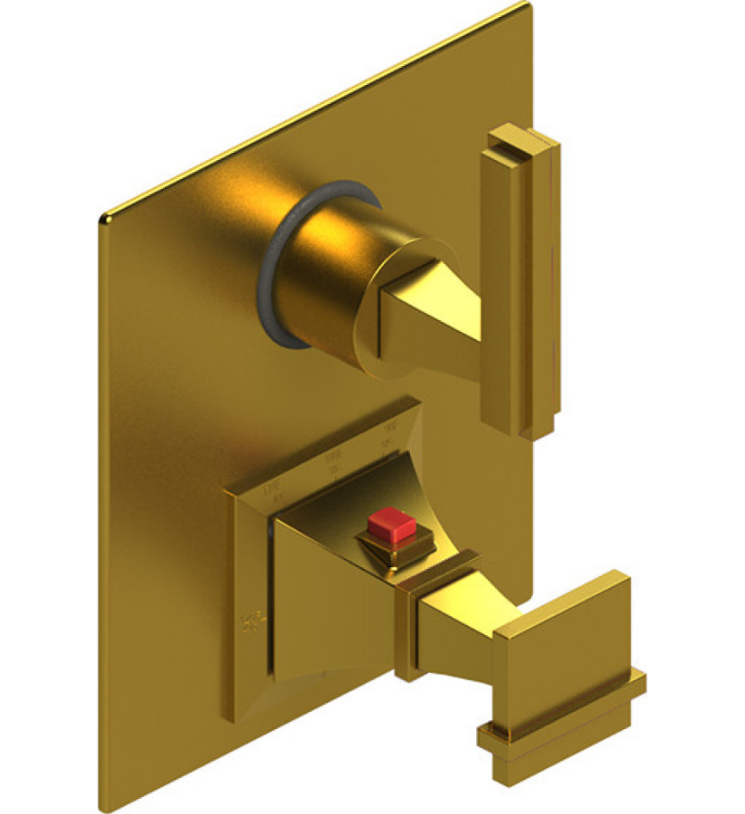 Rubinet T2QMQL Temperature Control Valve With Stop Two Way Diverter With ShutOff Trim Only