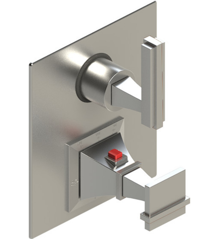 Rubinet T2QMQL Temperature Control Valve With Stop Two Way Diverter With ShutOff Trim Only