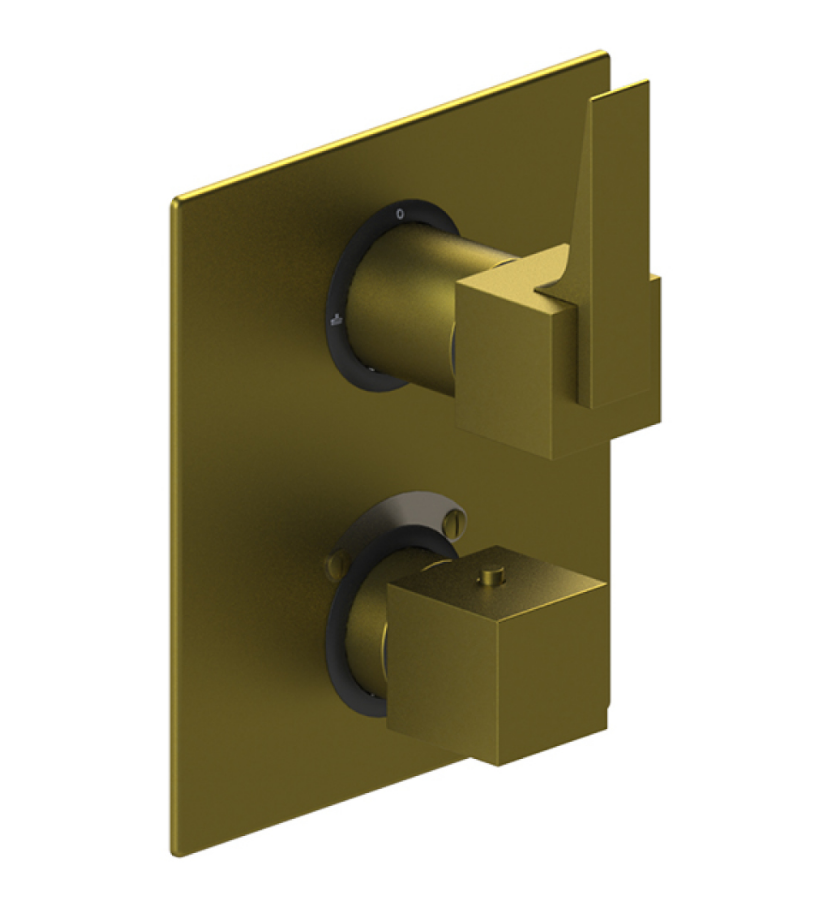 Rubinet T2QRSL Temperature Control Valve With Stop Two Way Diverter With ShutOff, Trim Only - Parent