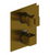 Rubinet T2QRSL Temperature Control Valve With Stop Two Way Diverter With ShutOff, Trim Only