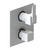 Rubinet T2QRSL Temperature Control Valve With Stop Two Way Diverter With ShutOff, Trim Only
