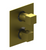 Rubinet T2QRSQ Temperature Control Valve With Stop Two Way Diverter With ShutOff, Trim Only - Parent