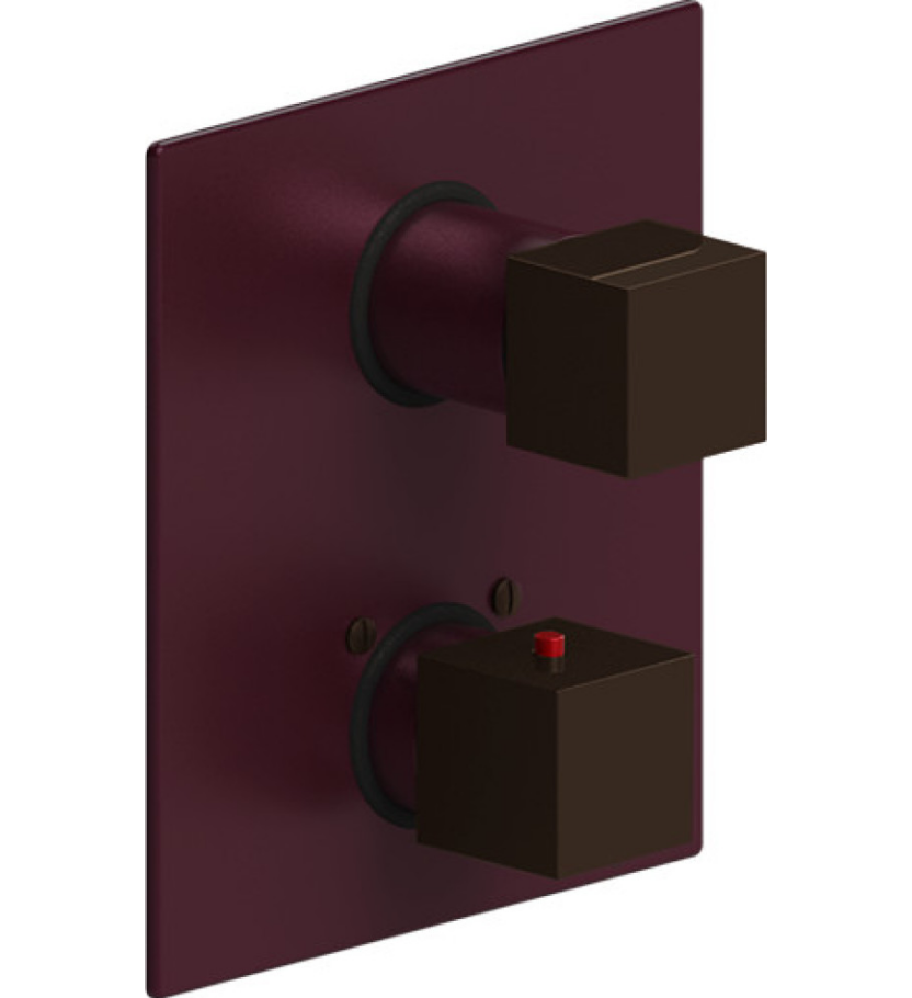 Rubinet T2QRSQ Temperature Control Valve With Stop Two Way Diverter With ShutOff, Trim Only
