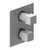 Rubinet T2QRSQ Temperature Control Valve With Stop Two Way Diverter With ShutOff, Trim Only