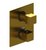 Rubinet T2QRSQ Temperature Control Valve With Stop Two Way Diverter With ShutOff, Trim Only