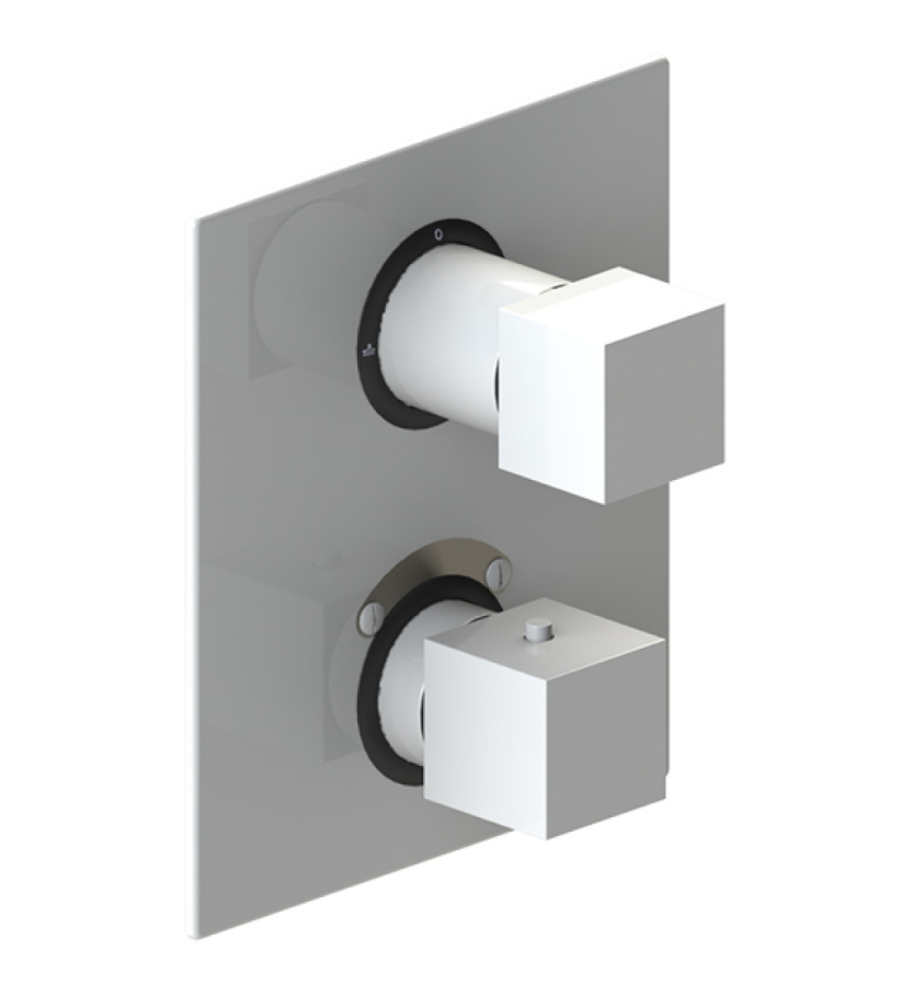 Rubinet T2QRSQ Temperature Control Valve With Stop Two Way Diverter With ShutOff, Trim Only