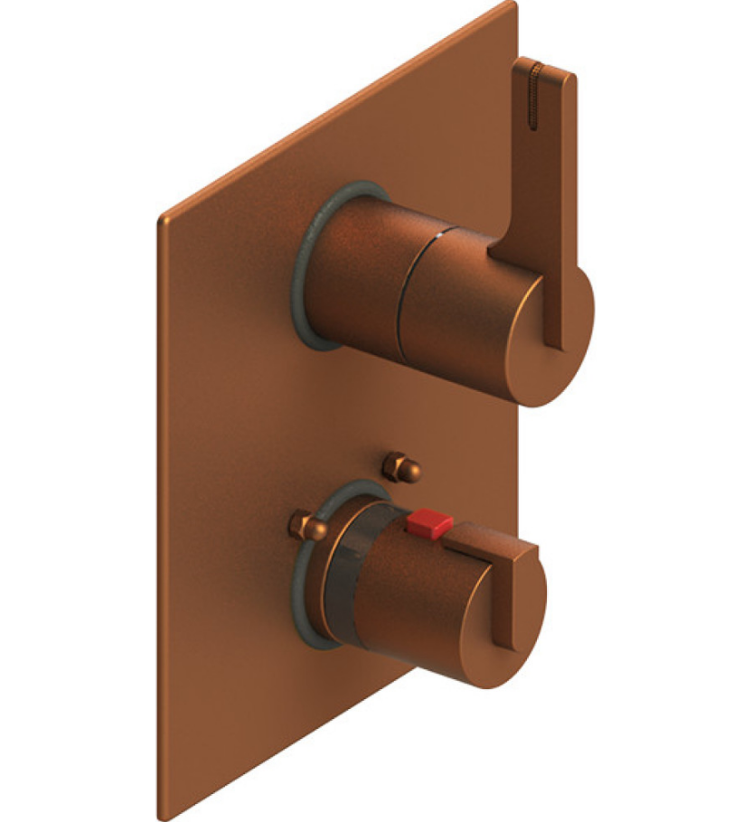 Rubinet T2QRTL Temperature Control Valve With Stop Two Way Diverter With ShutOff, Trim Only