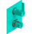 Rubinet T2QRTL Temperature Control Valve With Stop Two Way Diverter With ShutOff, Trim Only
