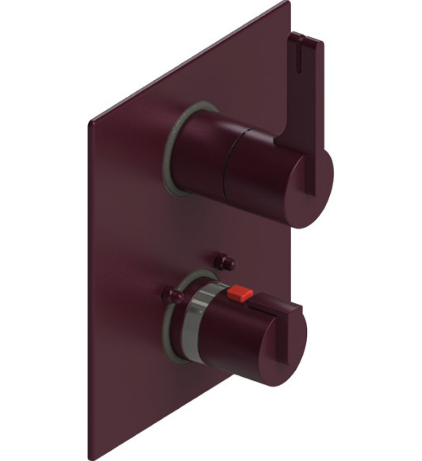 Rubinet T2QRTL Temperature Control Valve With Stop Two Way Diverter With ShutOff, Trim Only