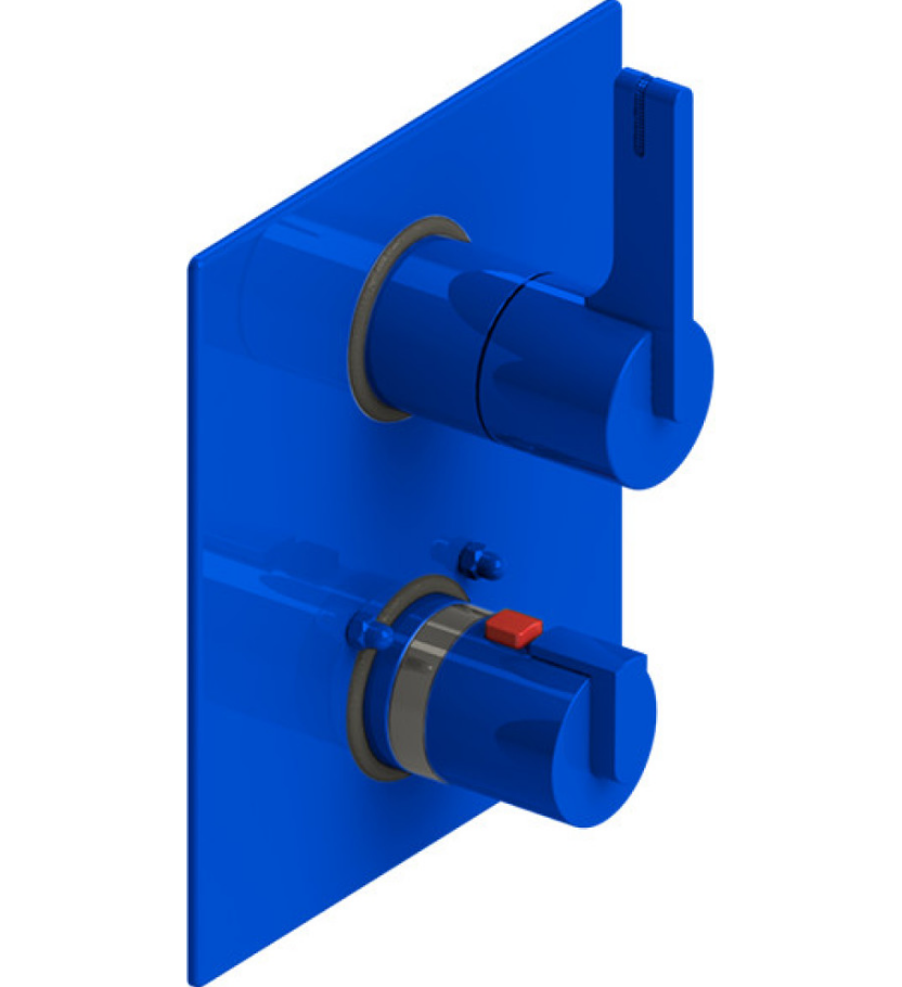 Rubinet T2QRTL Temperature Control Valve With Stop Two Way Diverter With ShutOff, Trim Only