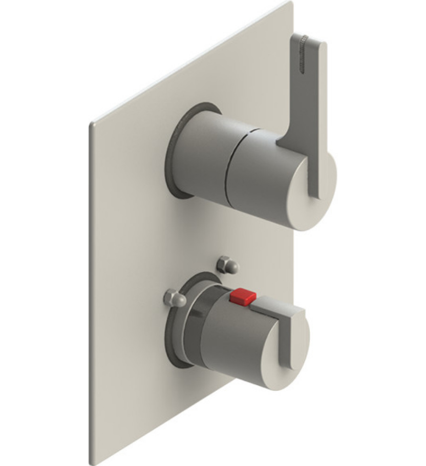 Rubinet T2QRTL Temperature Control Valve With Stop Two Way Diverter With ShutOff, Trim Only
