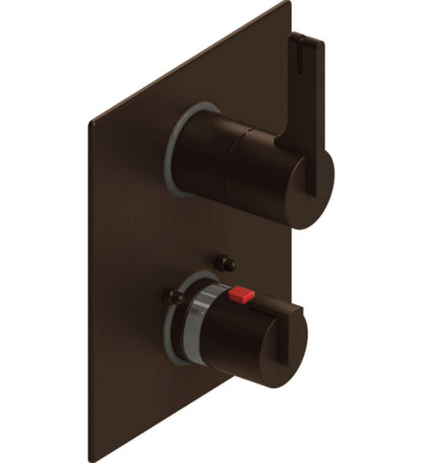 Rubinet T2QRTL Temperature Control Valve With Stop Two Way Diverter With ShutOff, Trim Only