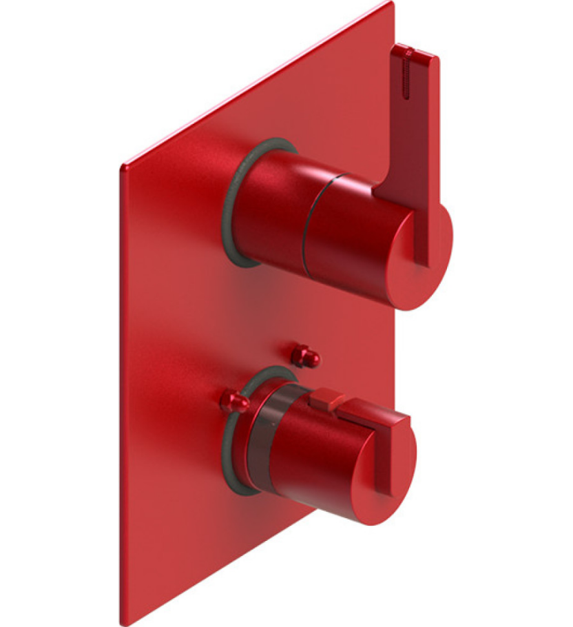 Rubinet T2QRTL Temperature Control Valve With Stop Two Way Diverter With ShutOff, Trim Only
