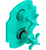 Rubinet T2QRVC Temperature Control Valve With Stop Two Way Diverter With ShutOff, Trim Only
