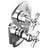 Rubinet T2QRVC Temperature Control Valve With Stop Two Way Diverter With ShutOff, Trim Only