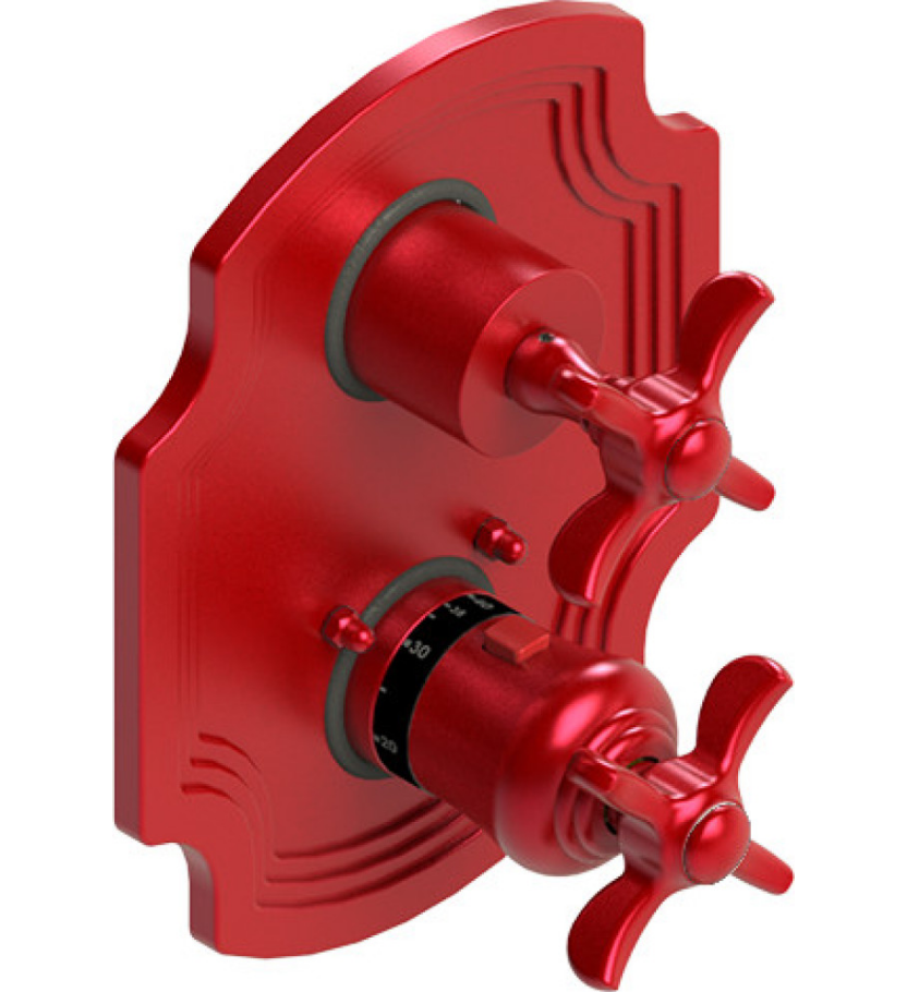 Rubinet T2QRVC Temperature Control Valve With Stop Two Way Diverter With ShutOff, Trim Only