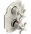 Rubinet T2QRVC Temperature Control Valve With Stop Two Way Diverter With ShutOff, Trim Only