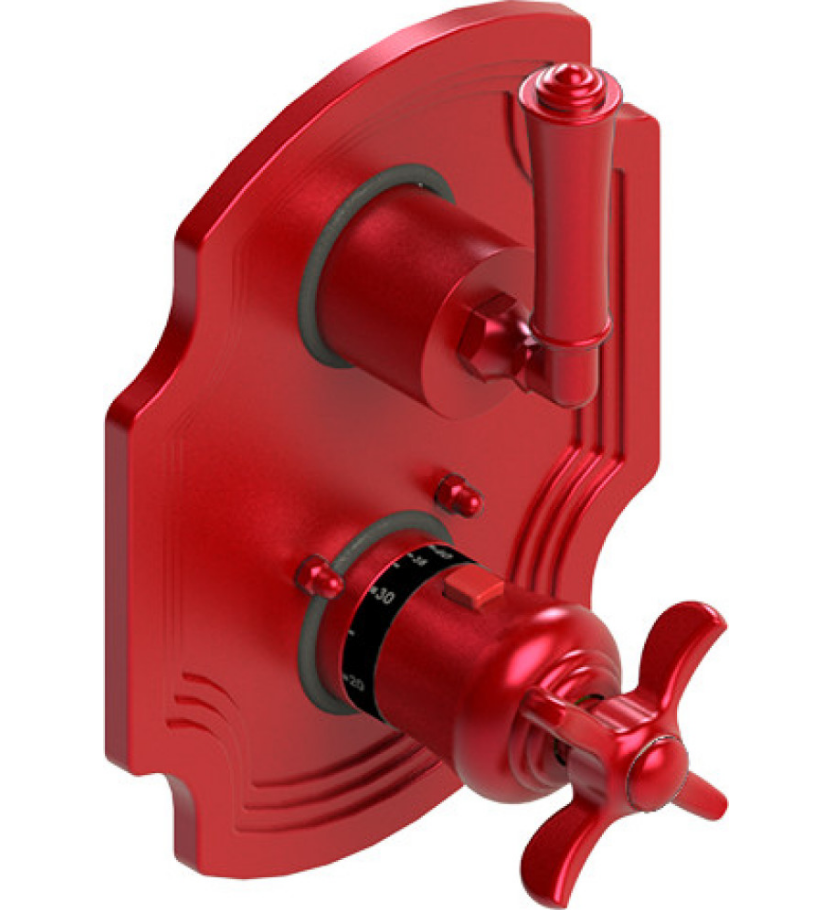 Rubinet T2QRVL Temperature Control Valve With Stop Two Way Diverter With ShutOff, Trim Only