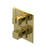 Rubinet T2RRSL Temperature Control Valve With Stop Two Way Diverter With ShutOff, PluOne Other Extra Volume Control, Trim Only