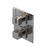 Rubinet T2RRSL Temperature Control Valve With Stop Two Way Diverter With ShutOff, PluOne Other Extra Volume Control, Trim Only