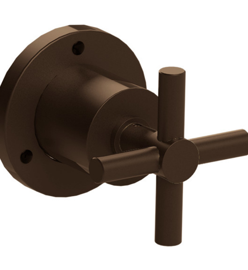 Rubinet T2SGNC Temperature Control Valve With Stop Seperate Three Way Diverter With Shut Off In Between Function Trim Only
