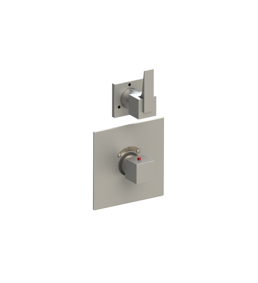 Rubinet T2SRSL Temperature Control Valve With Stop Seperate Three Way Diverter With ShutOffIn Between Functions, Trim Only