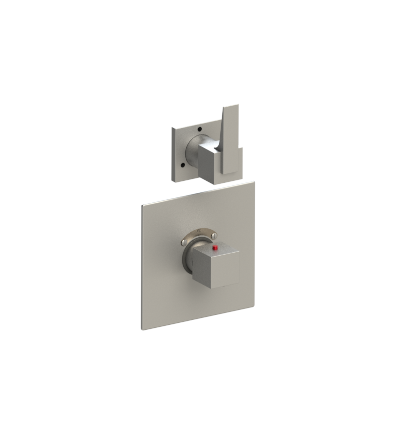 Rubinet T2SRSL Temperature Control Valve With Stop Seperate Three Way Diverter With ShutOffIn Between Functions, Trim Only