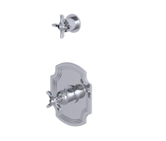 Rubinet T2SRVC Temperature Control Valve With Stop Seperate Three Way Diverter With ShutOffIn Between Functions, Trim Only