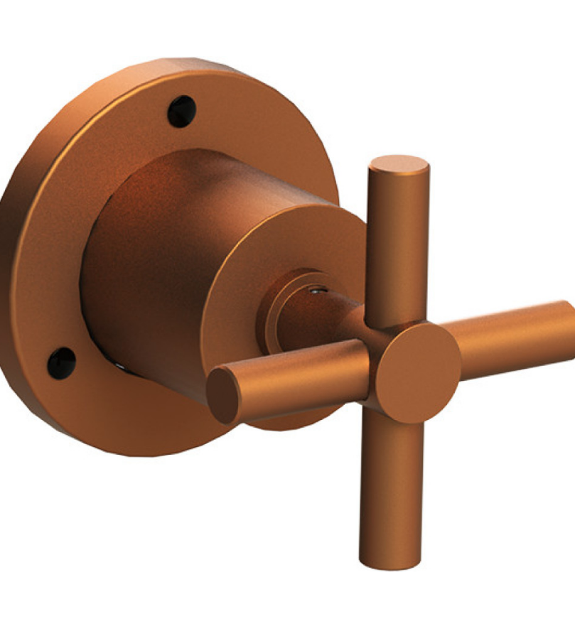 Rubinet T2XGNC Two Way Diverter With ShutOff Trim Only