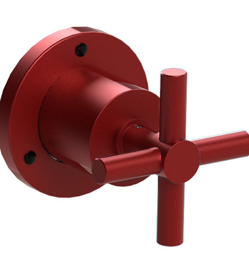 Rubinet T2XGNC Two Way Diverter With ShutOff Trim Only