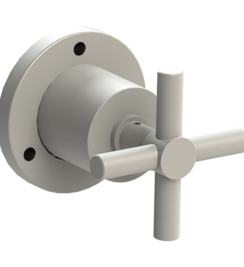 Rubinet T2XGNC Two Way Diverter With ShutOff Trim Only