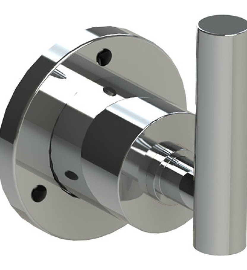 Rubinet T2XGNL Two Way Diverter With ShutOff Trim Only